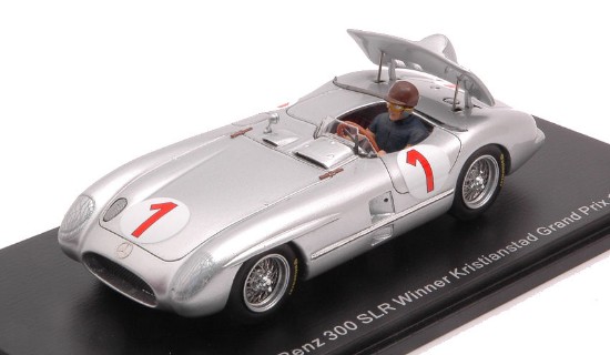 Immagine di MERCEDES 300 SLR N.1 WINNER KRISTIANSTAD GRAND PRIX 1955 J.M.FANGIO 1:43