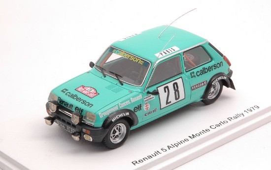 Immagine di RENAULT 5 ALPINE N.28 MONTE CARLO 1979 B.SABY-M.GUEGAN 1:43