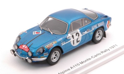 Immagine di ALPINE A110 N.12 8th MONTE CARLO 1971 B.DARNICHE-C.ROBERTET 1:43