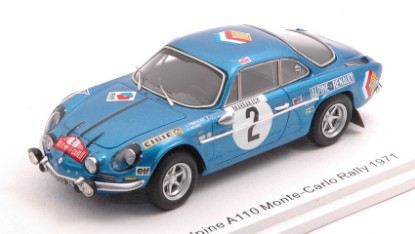 Immagine di ALPINE A110 N.2 MONTE CARLO 1971 J.P.NICOLAS-C.ROURE 1:43