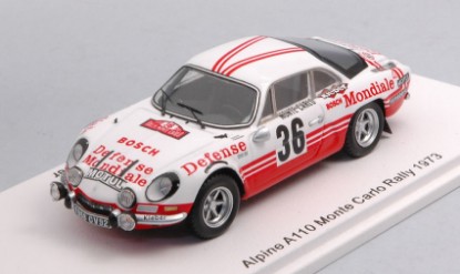 Immagine di ALPINE A110 N.36 MONTE CARLO 1973 BOB WOLLEK-PIERRE THIMONIER 1:43
