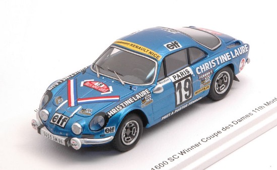 Immagine di ALPINE A110  N.19 WINNER COUPES DES DAMES 11th MONTE CARLO 1976 MOUTON-C