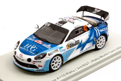 Immagine di ALPINE A110 N.42 RALLY MONTE CARLO 2021 3rd R-GT C.ROBERT-M.DUVAL 1:43