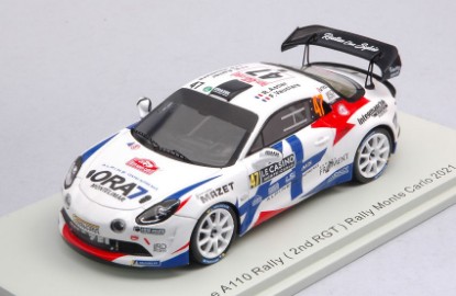 Immagine di ALPINE A110 N.47 2nd R-GT RALLY MONTE CARLO 2021 R.ASTIER-F.VAUCLARE 1:4