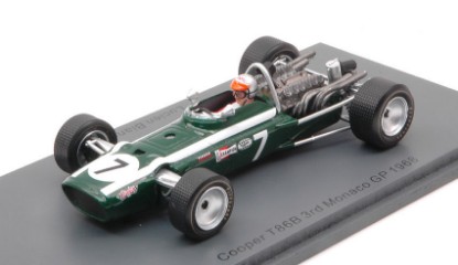 Immagine di COOPER T86B LUCIEN BIANCHI 1968 N.7 3rd MONACO GP 1:43