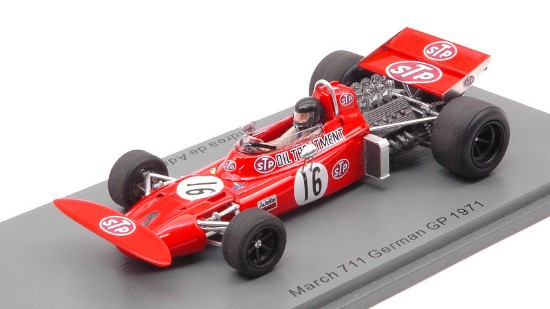 Immagine di MARCH 711 ANDREA DE ADAMICH 1971 N.16 GERMAN GP 1:43