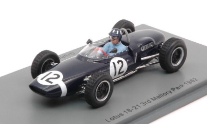 Immagine di LOTUS 18-21 GRAHAM HILL 1962 N.12 3rd MALLORY PARK 1962 1:43