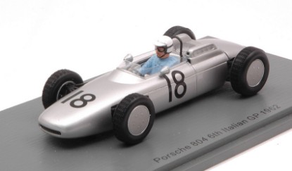 Immagine di PORSCHE 804 JO BONNIER 1962 N.18 6th ITALY GP 1:43