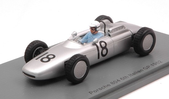 Immagine di PORSCHE 804 JO BONNIER 1962 N.18 6th ITALY GP 1:43
