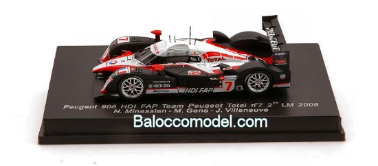 Immagine di PEUGEOT 908 HDI N.7 2nd LM 08 1:87
