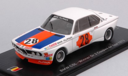 Immagine di BMW CSL N.28 WINNER GR.2 COUPE DE SPA 1973 NIKI LAUDA 1:43