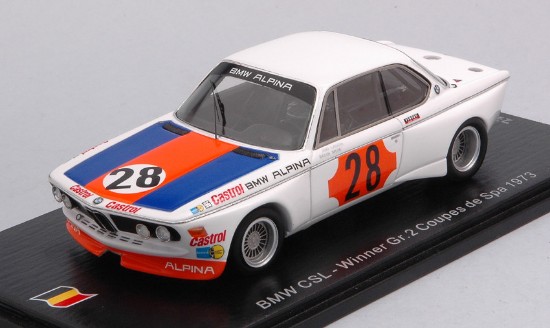 Immagine di BMW CSL N.28 WINNER GR.2 COUPE DE SPA 1973 NIKI LAUDA 1:43