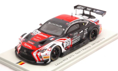 Immagine di LEXUS RCF GT3 N.23 24 H SPA 2019 CAYROLLE-DELHEZ-BURET-BARTHEZ 1:43