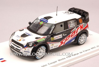 Immagine di MINI JOHN COOPER N.69 RALLY DE FRANCE 2012 DUMAS-BAUMEL 1:43