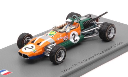 Immagine di LOTUS 59 N.2 3e GP D'ALBI F2 1969 JOCHEN RINDT 1:43