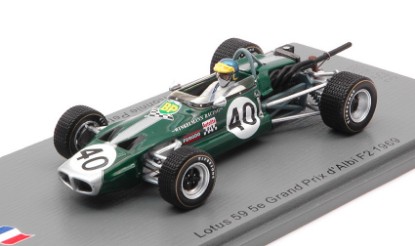 Immagine di LOTUS 59 RONNIE PETERSON 1969 N.40 5e GRAND PRIX D'ALBI F2 1:43