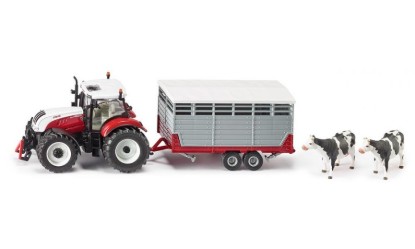 Immagine di STEYR WITH STOCK TRAILER 1:32