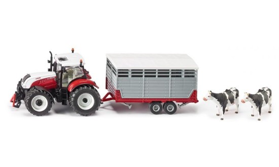 Immagine di STEYR WITH STOCK TRAILER 1:32