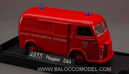 Immagine di PEUGEOT D 4 TOLEE 1964 POMPIERS 1:43