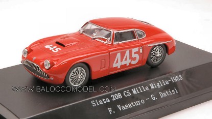 Immagine di SIATA 208 CS N.445 55th MM 1953 VASATURO-DATISI 1:43
