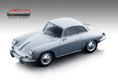 Immagine di PORSCHE 356 KARMANN HARDTOP 1961 METALLIC SILVER 1:18
