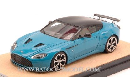 Immagine di ASTON MARTIN V12 ZAGATO 2012 BABY BLU W/BLACK ROOF ED.LIM.PCS 10 1:43
