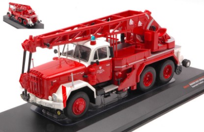 Immagine di MAGIRUS URANUS KW 16 FEUERWEHR FRANKFURT 1959 RED-WHITE 1:43