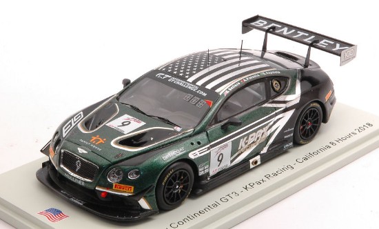 Immagine di BENTLEY CONTINENTAL GT3 N.9 8 H CALIFORNIA 2018 SELLERS-PARENTE-BAPTISTA