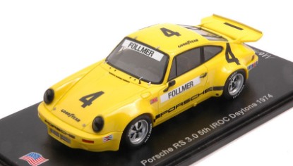 Immagine di PORSCHE RS 3.0 N.4 5th IROC DAYTONA 1974 GEORGE FOLLMER 1:43