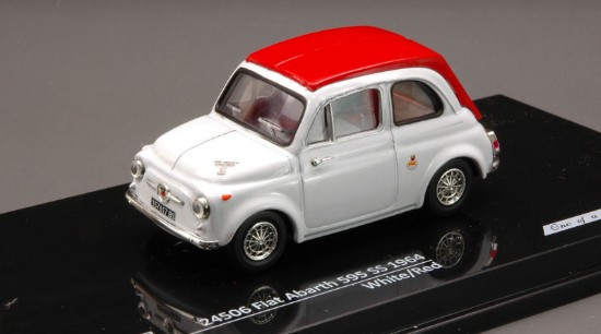 Immagine di FIAT ABARTH 595 SS 1964 WHITE/RED 1:43