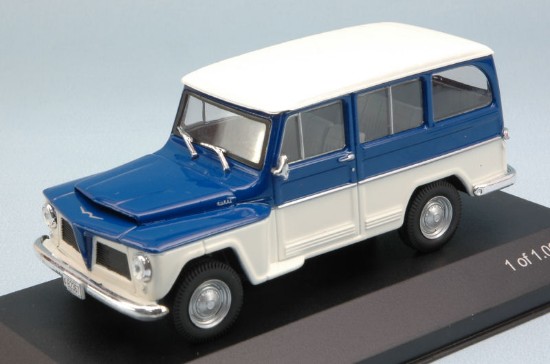 Immagine di WILLYS RURAL 1968 WHITE/BLUE 1:43