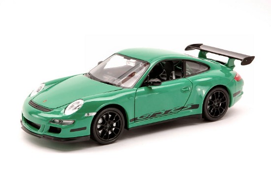 Immagine di PORSCHE 991 (997) GT 3 RS 2006 GREEN W/BLACK STRIPES 1:24