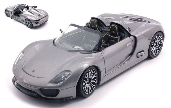 Immagine di PORSCHE 918 SPYDER HYBRID 2013 SILVER 1:24