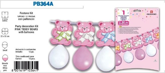 Immagine di FESTONE PALLONCINI IT S GIRL