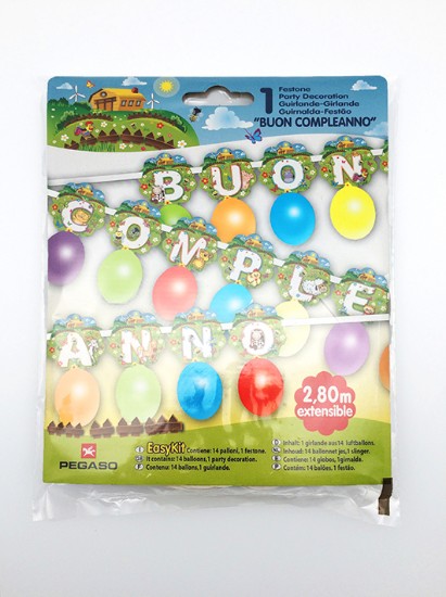 Immagine di FEST.KIT BUON COMPLEANNO FATTORIA m 2,80