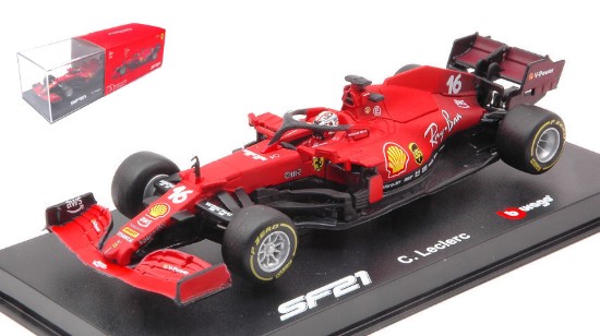 Immagine di FERRARI F1 SF21 N.16 2021 CHARLES LECLERC SIGNATURE 1:43