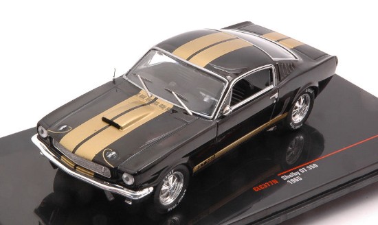 Immagine di FORD MUSTANG SHELBY GT 350 1965 BLACK/GOLD 1:43