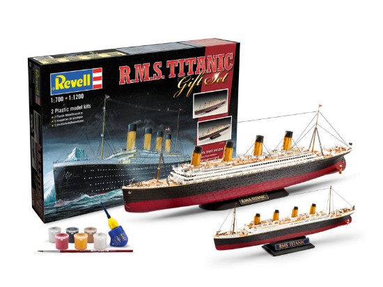 Immagine di R.M.S. TITANIC 1:700 + 1:1200 GIFT SET KIT