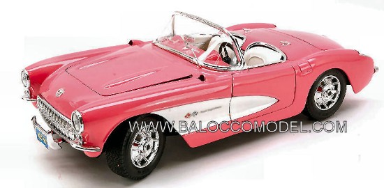 Immagine di CORVETTE 1957 PINK MADE IN ITALY 1:18