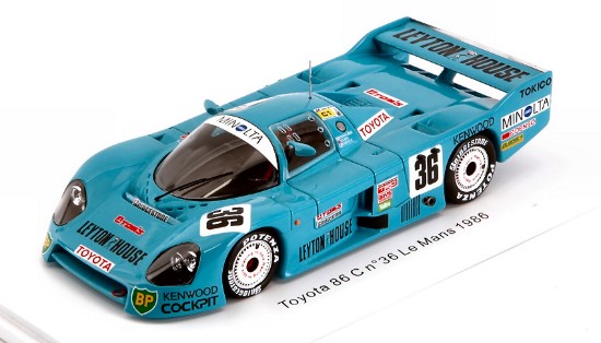 Immagine di TOYOTA 86 C N.36 36th LE MANS 1986 LEES-NAKAJIMA-SEKIYA 1:43 REPROD.