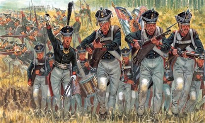 Immagine di RUSSIAN INFANTRY NAPOLEON WARS KIT 1:72