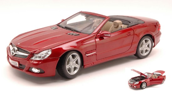 Immagine di MERCEDES SL-550 2009 AMARANTH RED 1:18