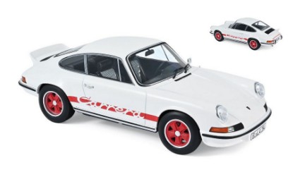Immagine di PORSCHE 911 RS 1973 WHITE W/RED DECO 1:18