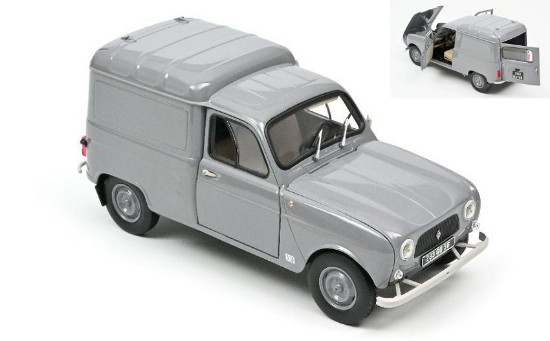 Immagine di RENAULT 4 FOURGONNETTE 1965 GREY 1:18 REPROD.
