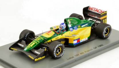 Immagine di LOTUS 107 MIKA HAKKINEN 1992 N.11 4th FRENCH GP 1:43