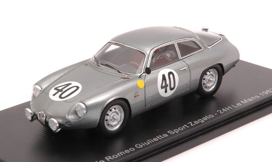 Immagine di ALFA ROMEO GIULIETTA SPORT ZAGATO N.40 LM 1962 FOITEK-RICCI 1:43