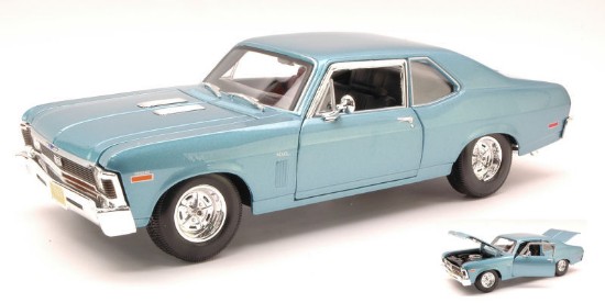 Immagine di CHEVROLET NOVA SS COUPE  1970 LIGHT METALLIC BLUE 1:18