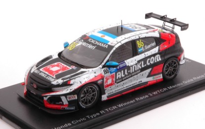 Immagine di HONDA CIVIC TYPE R TCR N.86 MACAU GUIA RACE 2018 E.GUERRIERI 1:43