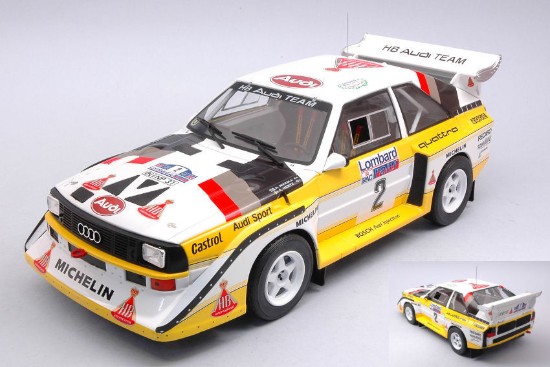 Immagine di AUDI SPORT QUATTRO S1 N.2 RAC RALLY 1985 MIKKOLA-HERTZ 1:18
