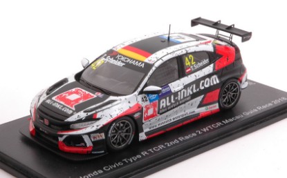 Immagine di HONDA CIVIC TYPE R TCR N.42 2nd RACE 2 WTCR MACAU 2018 T.SCHEIDER 1:43